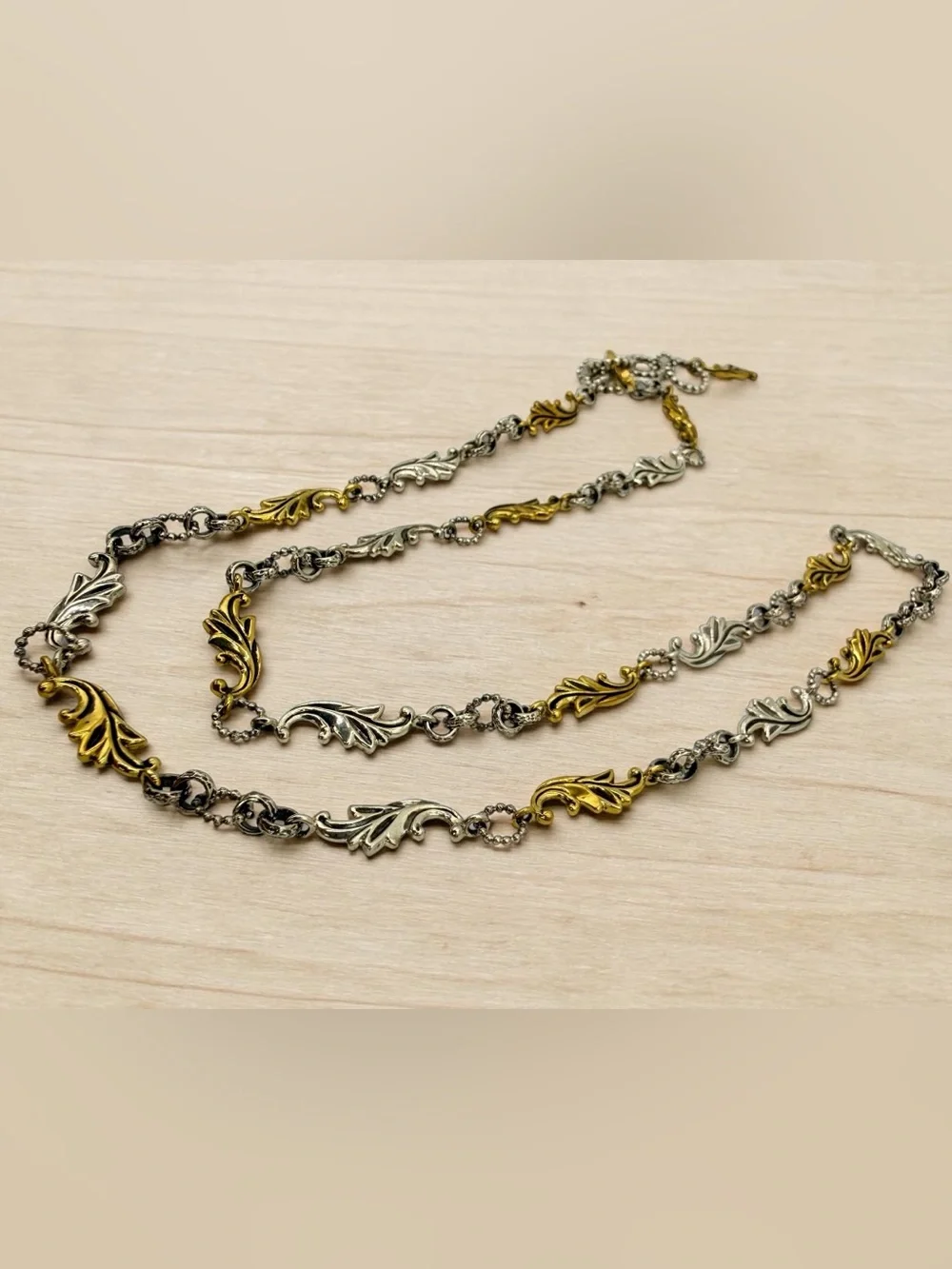 Echo of the Dreamer Acanthus Sterling Bronze 26-28” Necklace Artisan Designer